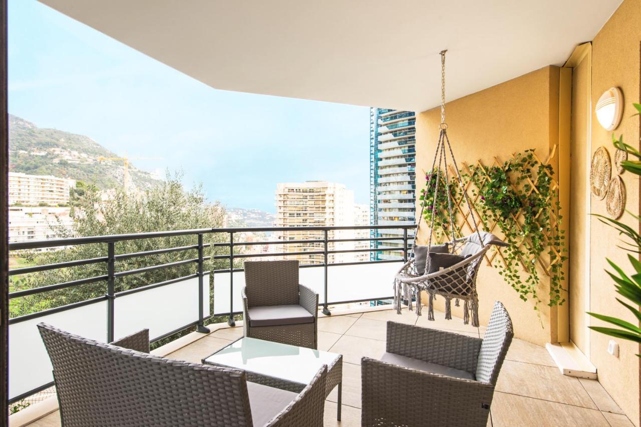 Vue Monaco & Tour Odeon - Terrasse - Parking - Bh Daire Beausoleil Dış mekan fotoğraf